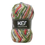 ショッピング毛糸 毛糸 Opal-オパール- KFSオリジナルカラー 6ply/6本撚り ぽっちゃり君 KFS135.ロリポップ・グリーン/グリーン・レッド系マルチカラー 06Co99j