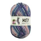 ショッピング毛糸 毛糸 Opal-オパール- KFSセレクション 4ply/4本撚り KFS158.ベリースムージー/ブルー×ピンク系カラー (M)_b1j