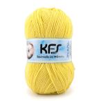 ショッピング毛糸 毛糸 Opal-オパール- KFSコットン 単色 4ply/4本撚り 100g巻 KFS249.レモン (M)_b1j