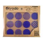 ファブリックステッカー irodo-イロド- パターンドット 90040.ブルー (B)_ec_