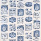 ショッピングオックス ＼期間限定10％OFF／ 生地 マインクラフト オックスA（MYKJ001） A55.ブルー 09Ae99_