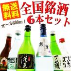 ギフト 日本酒 飲み比べセット 300ml×6本 送料無料 Okadaya酒店厳選 ※縦入れ無地カートン・ギフト包装 無料サービス中!