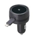 seiwa(SEIWA) в машине товар смартфон зарядное устройство катушка charger подсветка кабель AL359 12/24V машина соответствует мощность 2.4A голубой LED наматывать брать . тип 0.5m