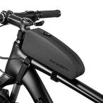 ROCKBROS(ロックブロス)トップチューブバッグ 自転車 防水 簡単装着 フレームバッグ 小物入れケース ロードバイク 膝に当たらないデザイン 長財布 スマホケース
