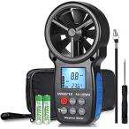 AIOMEST AI-100WMハンドヘルド風速計 気圧計風速風の寒さ温度計テスター 気流測定器 速度計測器 圧力計 湿度ゲージ用のデジタル風量計