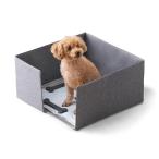 アイリスオーヤマ 犬 猫 トイレサークル レギュラー 飛び散り防止 猫砂の飛散も PTC-N4824 グレー
