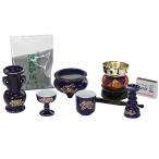  предметы для домашнего буддийского алтаря комплект лазурит цвет золотой лотос ruli керамика 5 пункт * клетка . комплект курильница пепел * Match есть современный Mini домашний алтарь для 