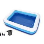  Zeal jumbo Family бассейн электрический воздушный насос имеется W200*D140cm голубой HAC487