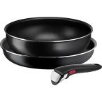 ティファール 取っ手のとれる 鍋 フライパンセット 3点セット ガス火専用 PFOAなどの有害物質不使用 「インジニオ・ネオ ファミリーセット3」 こびりつきにくさ