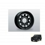 ショッピングスチール スチールホイールセット（１５インチ/1本分）マットブラック「スズキ純正用品」ジムニーシエラ　JB74W　9927878R10