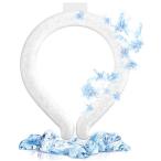 [Hiyear] アイスネックリング クールネックリング 28℃ 首掛け 首 冷却 自然凍結 冷感 ひんやり 冷却チューブ 繰り返し使用可能  ホワイト