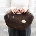 ハリネズミの羊毛フェルトバッグ 羊毛メリノウールの高品質手持ちバッグ Rocca レディース 女性 手持ち