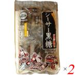 【ポイント+10％！】7/19(日)限定！黒糖 砂糖 粉黒糖 シーサー黒糖 130g 2袋セット 黒糖本舗 垣乃花