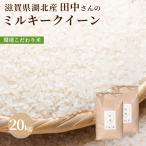 令和６年 滋賀県湖北産 田中さんのミルキークイーン 20kg 　環境こだわり米　特別栽培米　選べる白米玄米