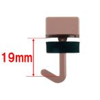ポリカフック　ブロンズ　19mm　100個　1箱までメール便可（メール便の場合、箱からだしての発送となります。）