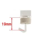ポリカフック　クリヤー　19mm　100個　1箱までメール便可（メール便の場合、箱からだしての発送となります。）