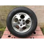 16 -дюймовые легкосплавные алюминиевые литые диски всесезонный шина 1 шт. Pajero Io H76W Мицубиси 215/70R16 16×6JJ остаточный паз примерно 8mm чуть более 2021 год производства 