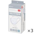 DAILY FIT MASK ふつうサイズ ホワイト 30枚入 3個セット プリーツ アイリスオーヤマ 全国一律送料無料