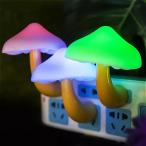 5色のキノコの LED ランプ 子の夜の光 ベビー 暖かい ランプ 照明 照明 センサー 壁ソケット ライト ベッドルーム の 装飾