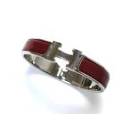  Hermes rouge клик H PM клик * трещина браслет 