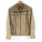 (^w^)b TWENTY ONE MENtuen чай one men замша обратная сторона боа жакет te-to полный Zip модный защищающий от холода Brown S/P /Y11259HH