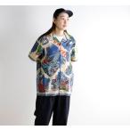 SALE30%OFF //BINDU ビンドゥー PIM7725-NY3 Blue HAWAIIAN SHIRTS ハワイアンシャツ NewYork3 Natural Blue