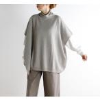 evam evaevamevaE253K077 шерсть пончо wool poncho