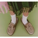 ショッピングミュール SHAKA シャカ SK-296 キルトタッセル付きミュールサンダル MOC MULE TASSEL SUEDE BEIGE