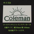  Coleman sunshine стикер размер маленький зеленый цвет D931