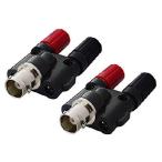 [ параллель импортные товары ] onelinkmore BNC Female to Dual Banana Female Socket Binding Post RF Coax Splitter Adapter Connector for HF Radio Antennas Pack of 2