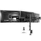 【並行輸入品】 VIVO トリプルモニター 調節可能 高耐久マウント 関節式スタンド 最大24インチまでのLCDスクリーン3枚用 STAND-V003M