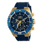 【並行輸入品】 Invicta メンズ カジュアル腕時計 アビエイター クオーツ ステンレススチールとポリウレタン製 ブルー モデル 22525)