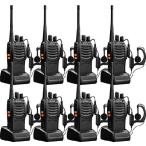 【並行輸入品】 Baofeng Long Range Walkie Talkies 8 Pack Two Way Radios with Earpiece UHF Handheld Rechargeable BF-888s Walkie Talkie for Adults or