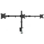 【並行輸入品】 VIVO STAND-V003Y トリプルモニター 調節可能 デスクマウント 関節式トライスタンド 24インチまでのスクリーンを3枚収納 ブラック