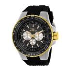 【並行輸入品】 Invicta メンズ アビエイター クォーツウォッチ, ブラック, One Size, 33029。