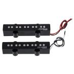 【並行輸入品】 Wilkinson WOJB5 Variable Gauss ジャズベース ピックアップセット 5弦Jazz Bass エレキベース用、ブラック(2個セット）