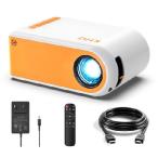 [ параллель импортные товары ] Mini Projector for Outdoor Movies, KHQ Full HD Video Projector Support 1080P for iPhone, Portable Projector for Home Theater Use,