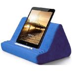 Soft Blues 電気ブルー枕スタンド ポケット付き ベッドソファ用 視野角調節可能 iPad タブレット 電子書籍リーダー スマートフォン 雑誌に対応