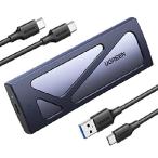 【並行輸入品】 UGREEN M.2 SSD 外付けケース M.2 NVME/PCIE SSD ケース USB C 3.1 Gen 2接続 UASP対応 10Gbps高速転送速度 アルミ制 m.2 ハードディスクケース