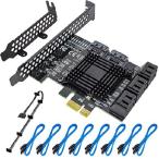 ACTIMED PCIE SATA Card 8 Port with 8 SATA Cable,