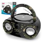 Portable CD Player Bluetooth Boombox Speaker - A