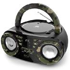 Portable CD Player Boombox Speaker, Wireless BT 