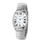 ショッピングペア カップル 【並行輸入品】 腕時計 ペア カップル ローマ字 アナログ表示 スクエア アンティーク おしゃれ 弾性ベルト ペアウォッチ クォーツ腕時計 シルバー メンズ