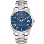 【並行輸入品】 Bulova Wilton クラシッククォーツ ブルーダイヤル メンズ腕時計 96B386, クラシック