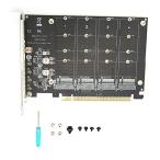 【並行輸入品】 4ポート NVMe - PCIe ホ