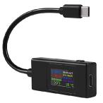 【並行輸入品】 1個 Type-C USB-Cテスター 電流メーター 4-30V 5V 12V 24V 0-6.5A 120W パワーメーター マルチメーター 電流計 タイプC USB充電器テスター カラ