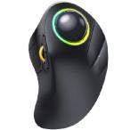 ProtoArc Wireless Bluetooth Trackball Mouse, EM03 Ergonomic RGB Rollerball Mouse Rechargeable Computer Laptop Mouse, 3 Device Connection＆(並行輸入品)