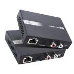 [ параллель импортные товары ] Cable Matters 990ft Extra Long Range Audio Over Ethernet Adapter Kit with Built-in Digital to Analog Converter(DAC), Support Optical