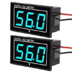 【並行輸入品】 JUZITAO 2PCS Digital Voltmeter DC 12V 24V Car LED Digital Volt Meter Battery Gauge Voltage DC5-130V 0.56