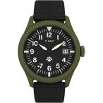 【並行輸入品】 Timex メンズ Expedition North Traprock 43mm 腕時計, ブラック/ブラック/グリーン。, カジュアル。